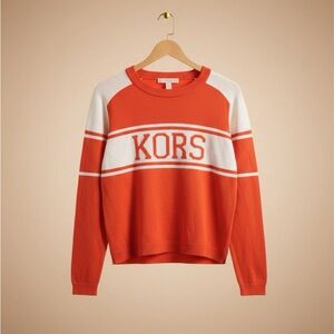 Michael Kors Vibrant Orange Knit Top